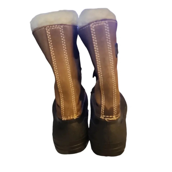 KAMIK CANADA women's Suede winter WOOL LINED SNOW BOOTS WATERPROOF & Rubber 8 M - Picture 5 of 8